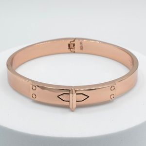 Stella & Dot Small Rose Gold Rebel Magnetic Hinged Bangle